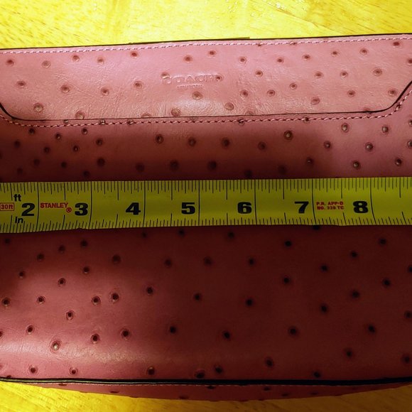 Coach 49850 Legacy Framed Ostrich Embossed Leather Large Clutch Wallet - Picture 9 of 11